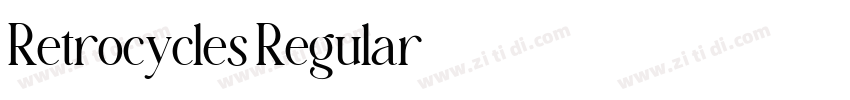 Retrocycles Regular字体转换 Retrocycles Regular字体转换